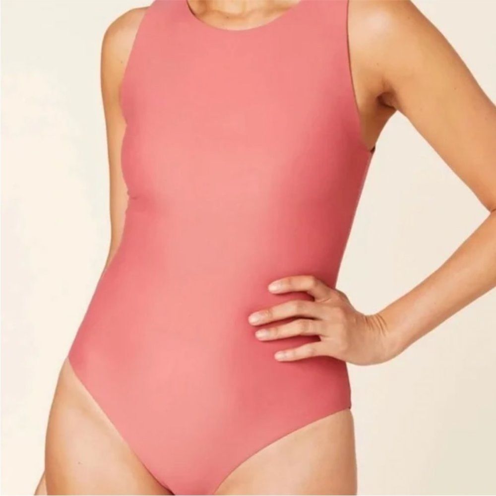 NWT Andie The Corsica One Piece Swimsuit Punch Pink Size Medium